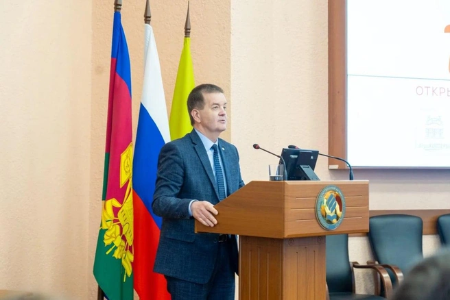 Участников конкурса поприветствовал ректор Кубанского государственного аграрного университета Александр Трубилин | Источник: «Лабинский»