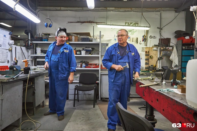 А здесь проходит предсборка металлических деталей, которые потом устанавливаются на самолет | Источник: Роман Данилкин / 63.RU