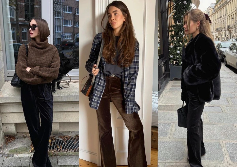 Эти велюровые брюки заменят вам джинсы на зиму: где купить и как правильно стилизовать