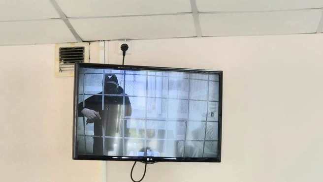 Сергей Натаров присутствовал на заседании по видеосвязи | Источник: Суды Красноярского края / МАКС