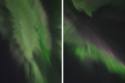 Residents of Tyumen Region See Northern Lights at Night