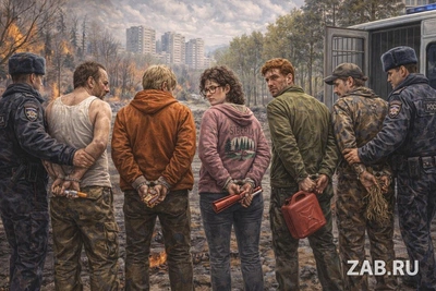 В Забайкалье весной задержали пятерых поджигателей