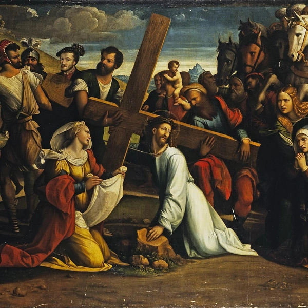 Бенвенуто Тизи. «Несение креста». 1528–1531 | Источник: Wikimedia Commons
