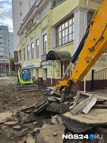 Брусчатку с этого участка вывезли 24 сентября | Источник: Анастасия Сысоева