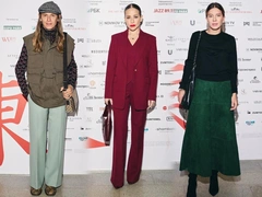 Дерзкие скинни балерины Туразашвили и мини Гребенкиной: такие разные звезды на открытии выставки