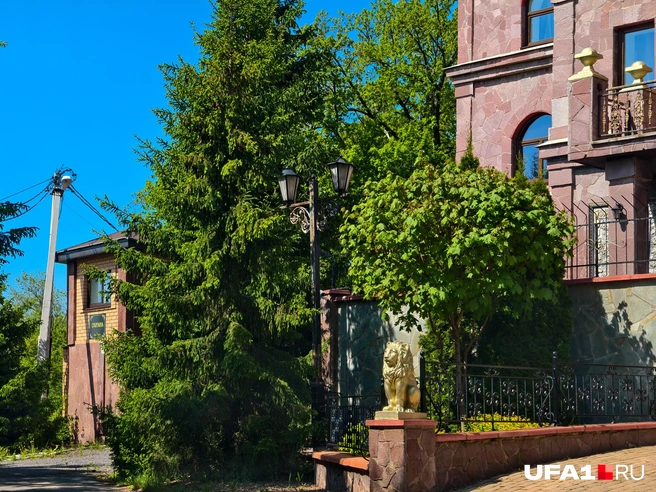 Золотые львы стерегут покой хозяев | Источник: Булат Салихов / UFA1.RU