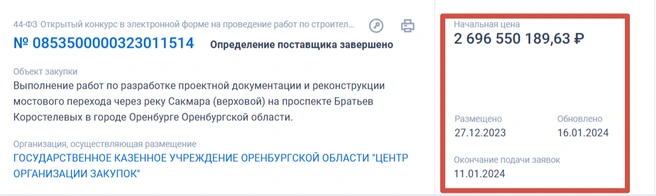 Источник: «Госзакупки»
