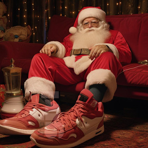 К свитеру и елке: нейросеть придумала «уродливые рождественские кроссовки»