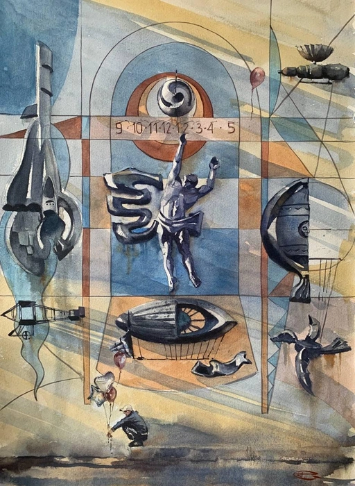 Картина написана с панно на здании | Источник: Артём Тарасов