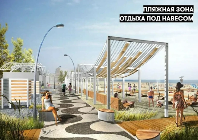 Рендер обещает нам красивое место для отдыха прямо как в Сочи | Источник: pos.gosuslugi.ru