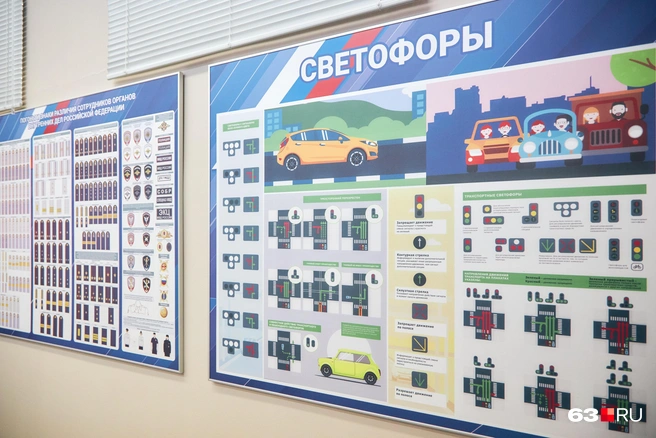 Удобные плакаты на стенах помогут ребятам повторить материал перед уроком | Источник: Роман Данилкин / 63.RU