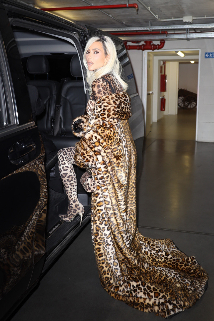 Дикая кошка: Ким Кардашьян в собственном «хищном» творении Dolce&Gabbana