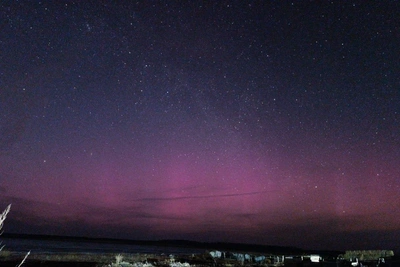 Омичка сняла северное сияние над Саргатским районом