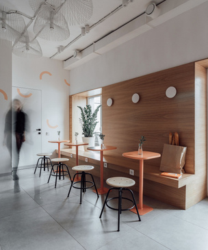 Кофейня 40 м² в Калуге: проект студии Design Rocks