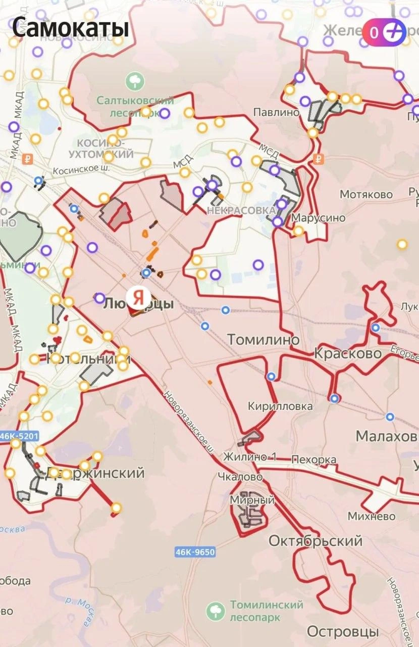 Карта запретов | Источник: Владимир Волков | Люберцы / Telegram