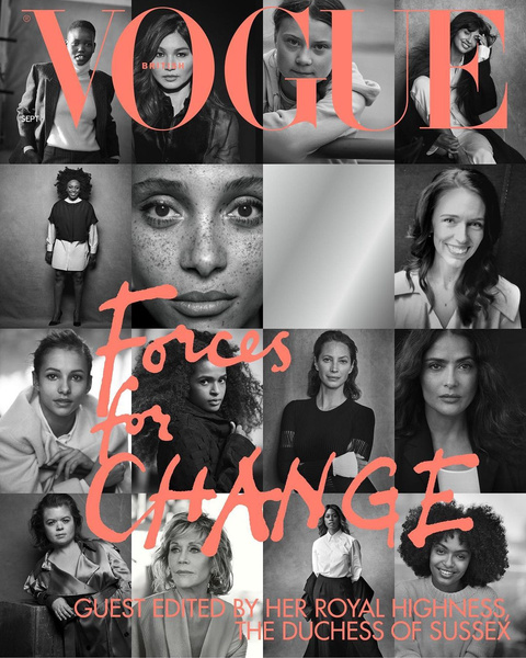 Меган Маркл представила дебютную обложку для журнала Vogue