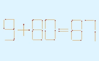 9+80=87: исправьте ошибку, передвинув только 1 спичку