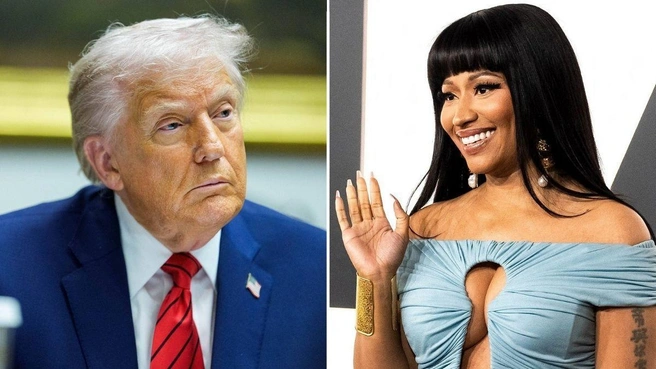 Минаж недавно стала неожиданной союзницей Дональда Трампа. | Источник: MEGA