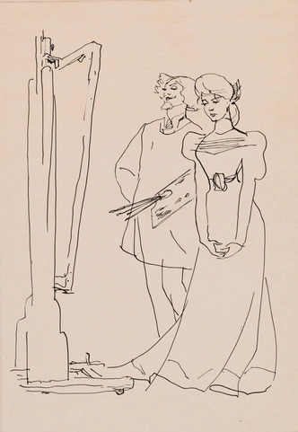 Татьяна Шишмарева. Иллюстрации к рассказу А.&nbsp;П.&nbsp;Чехова «Попрыгунья», 1967. Бумага, тушь, перо | Источник: архив пресс-служб