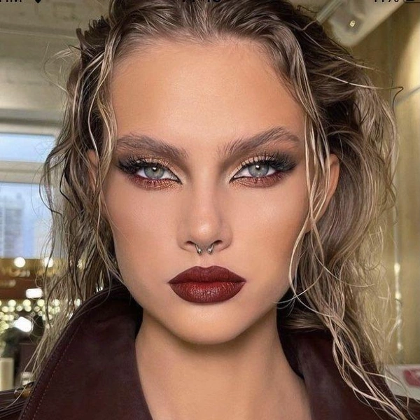 макияж на новый год 2026, новогодний макияж 2026, новогодний макияж, макияж на новый год, легкий макияж на новый год, какой макияж на новый год, новогодняя косметика | Источник: Pinterest