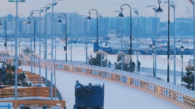 Погода была снежной, но до рекордов оказалось далеко | Источник: Lakhta Center / «Лахта Центр»