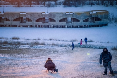 Волгоград в зимних снимках мобильного фотографа