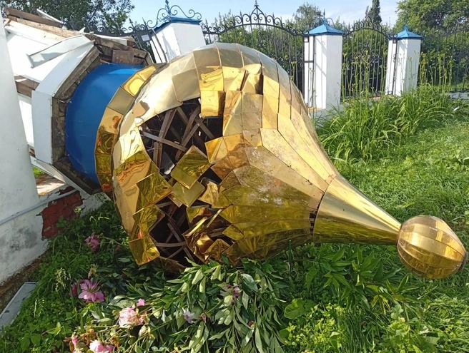 Купол, вероятнее всего, не восстановить  | Источник: Покрова Пресвятой Богородицы с. Большой Куяш / Vk.com