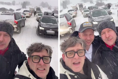 Актеры «Солдат» застряли в пробке в Ярославской области