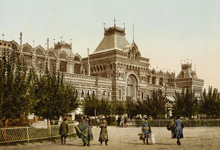 Главное здание Нижегородской ярмарки | Источник: Library of Congress