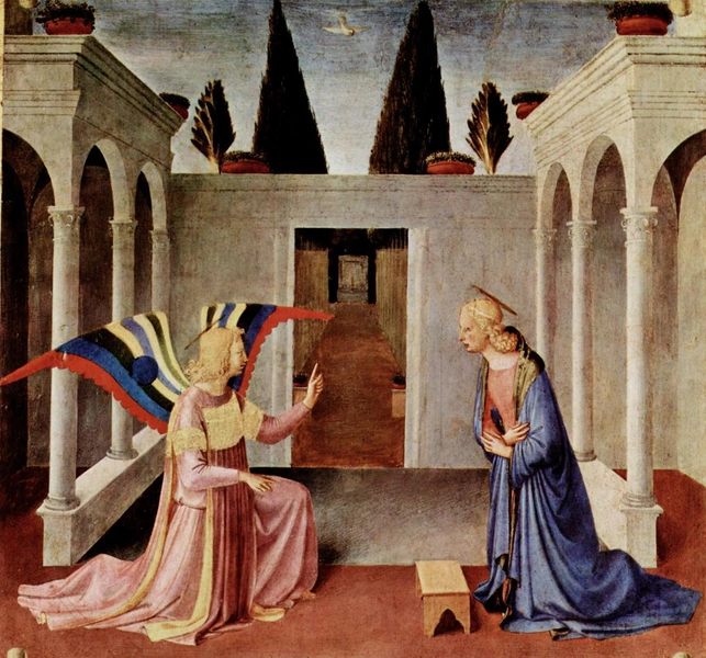 Фра Анджелико. «Благовещение». Около 1451 года | Источник: Wikimedia Commons