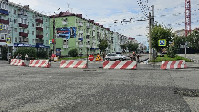 Перекрыт участок возле Карла Маркса | Источник: Дарья Никитченко / 45.RU