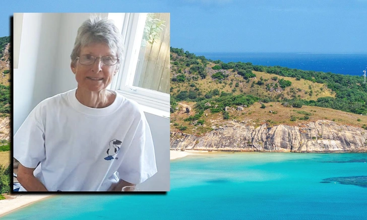 80-летняя Сюзанна Рис умерла в одиночестве на необитаемом острове у северо-восточного берега Австралии во время морского круиза | Источник: фон — Dariusz Szwangruber via Legion Media; фото Сюзанны Рис — Daily Mail; коллаж — Vokrugsveta.ru