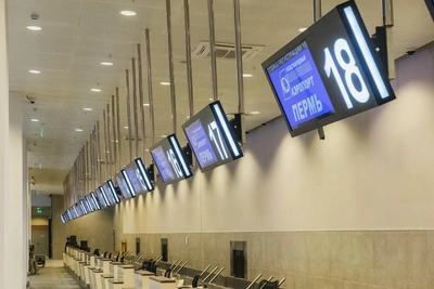 Снежный циклон в Москве задерживает рейсы из Перми