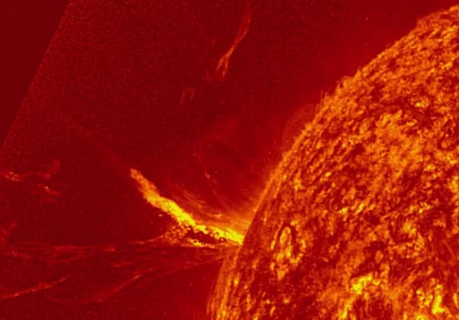 Кадр из видео лаборатории солнечной астрономии ИКИ РАН | www.fontanka.ru