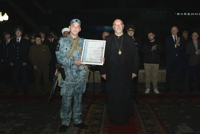 В Челябинске встретили отряд полицейских с Северного Кавказа