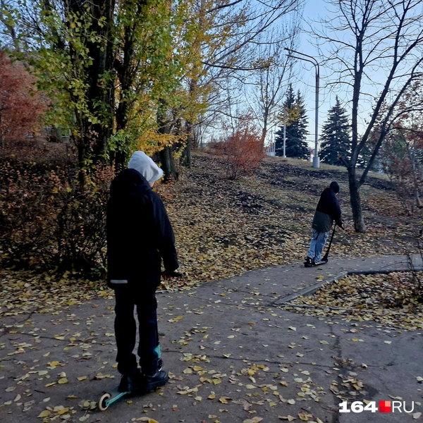 Ребята на самокатах | Источник: Виктория Федорова / 164.RU