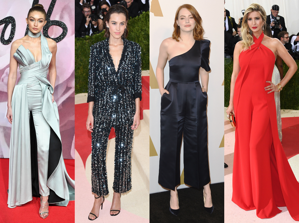 Руки в брюки: как комбинезон потеснил платья на красной дорожке | marieclaire.ru