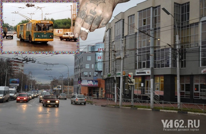 Перекресток улиц Гагарина и Дзержинского