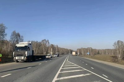 Водитель легковушки погиб при столкновении с грузовиком на трассе