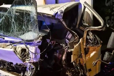 В Колпино грузовик врезался в дерево, пострадал водитель