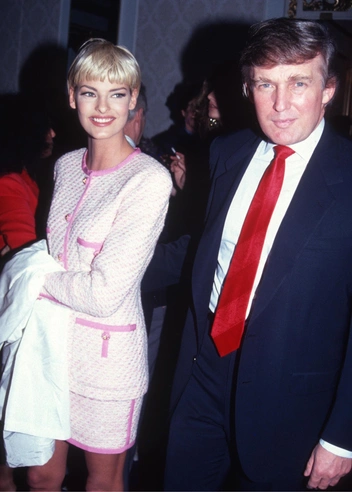Линда Евангелиста и Дональд Трамп, 1991 год
