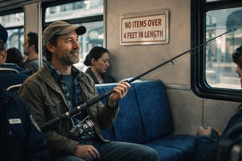 Задача на логику: Что сделал рыбак с удочкой?