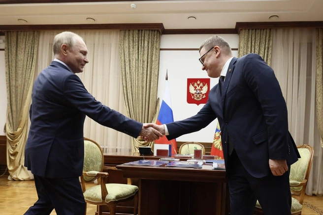 Публичная беседа Владимира Путина и Алексея Текслера заняла 14 минут | Источник: пресс-служба губернатора Челябинской области