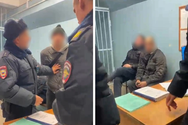 Судя по всему, сейчас все участники конфликта находятся в отделении полиции | Источник: Предоставлено НГС