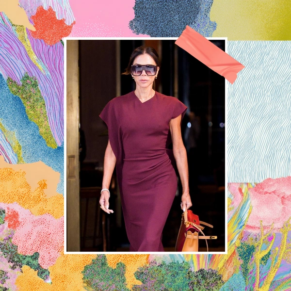 Бордовый и бежевый — цветовое сочетание от Виктории Бекхэм, которое стоит повторить зимой 2025/26 | Источник: theGirl