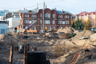 Реконструкция площади Профсоюзов затянулась до 2028 года