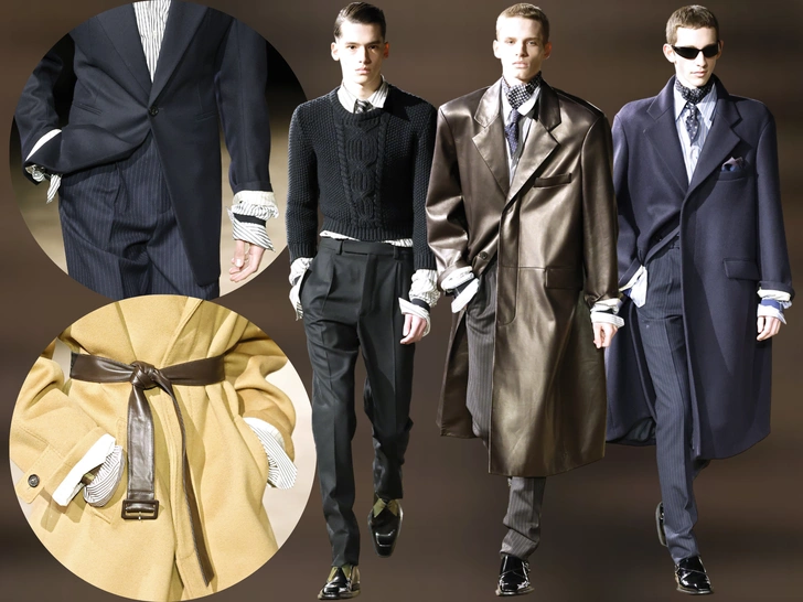 Оверсайз уходит, возвращается линия: стильные приемы с мужского показа Saint Laurent