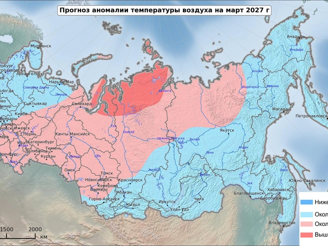В Новосибирске средняя температура воздуха составляет -5,4 градуса | Источник: meteoinfo.ru