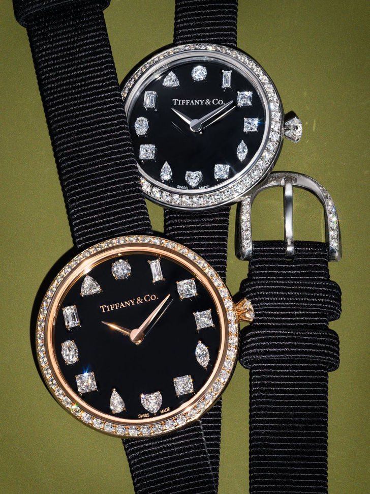 Tiffany & Co. создали часы-трибьют бриллиантам и своему самому известному помолвочному кольцу
