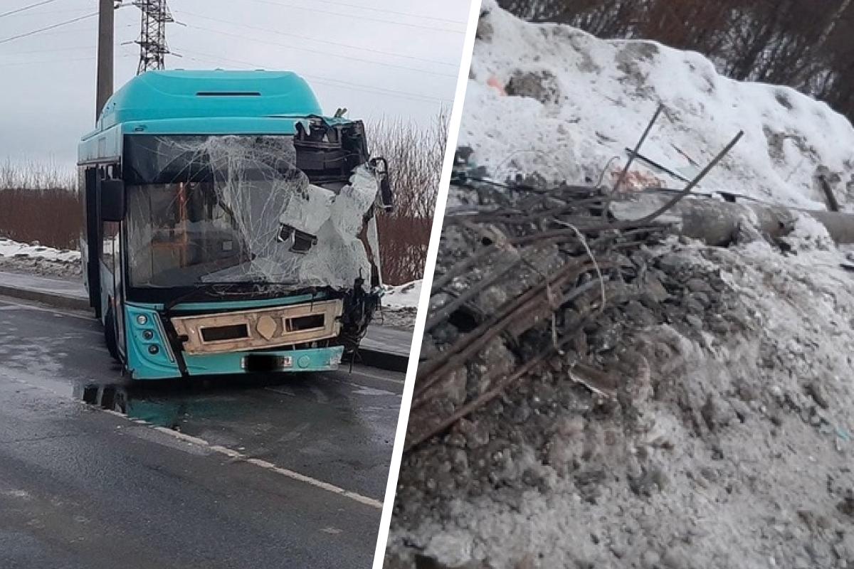 В утренней аварии с автобусом в Архангельске пострадали пассажиры - 12  марта 2024 - 29.ру